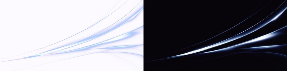 Abstract, smooth, transparent, аir flow PNG. Effect of winter air and wind stream waves effect in blue color