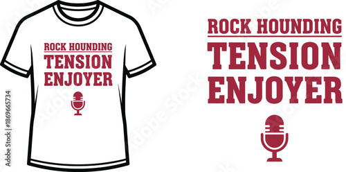 Rock hounding tension enjoyer t-shirt casual graphic design for outdoor enthusiasts perfect for rock collectors typography t shir