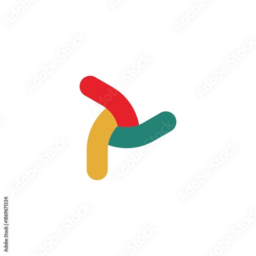Abstract Multicolor Play Button Logo