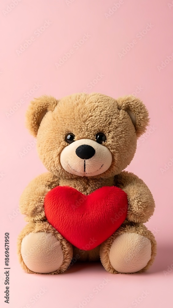 Obraz premium teddy bear with heart