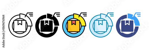 Market Penetration Icon Set Multiple Style Collection