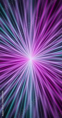 Loop Radiating Purple and Blue Light Burst