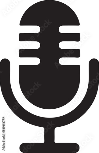 Simple microphone icon