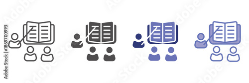 Training collection of icon styles