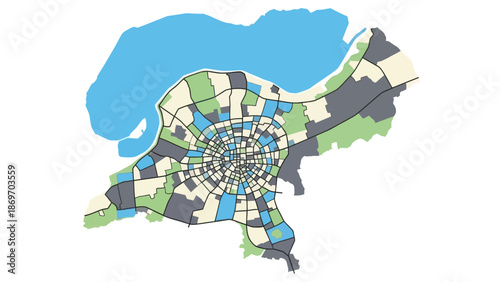 City Plan Map: Urban Development Concept