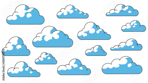 Cartoon Clouds Collection: Sky Elements