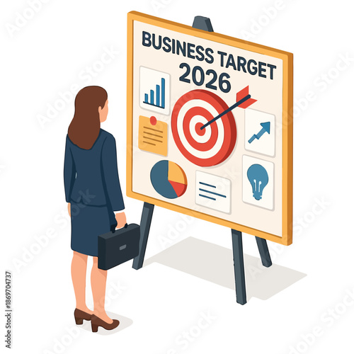 business people create a target vision board in 2026