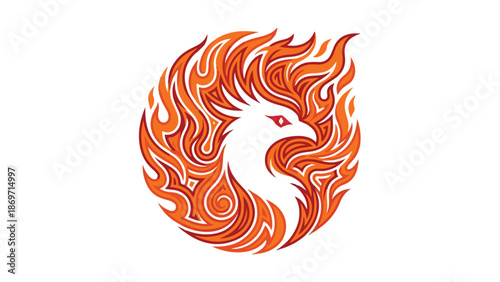 Fiery Phoenix Rising A Symbol of Rebirth and Transformation 1.