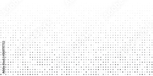 Modern halftone gradient texture. Vanishing polka dot background. Repeating dots gradation pattern abstract simple design