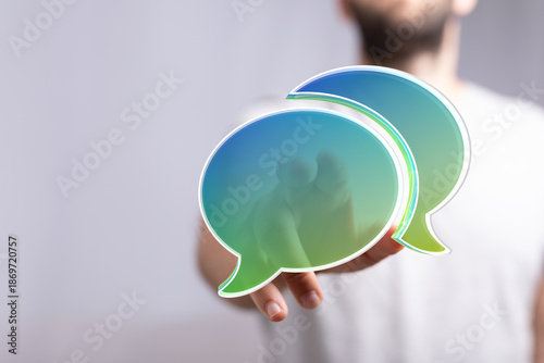 Person interacting with dig...