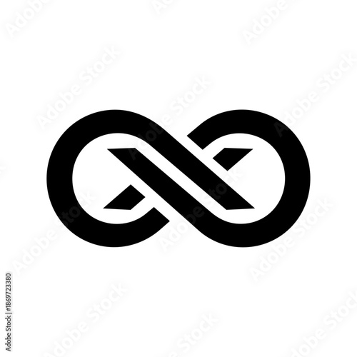 Abstract infinity loop formed by continuous lines, symbolizing continuity, long-term growth, connection, and limitless potential across business, technology, and wellness concepts.