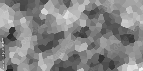 Geometric polygonal background with different figures. Seamless pattern vintage mosaic vector. Texture of geometric shapes with shadows and light. Shades of gray a versatile design element for digital