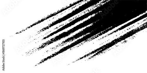 Abstract black and white grunge background with a vintage ink splash texture featuring a dirty paint brush spray and splat pattern design element