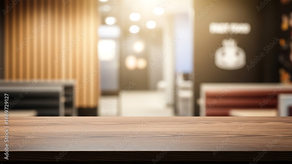 Fototapeta premium Modern office space with wooden desk