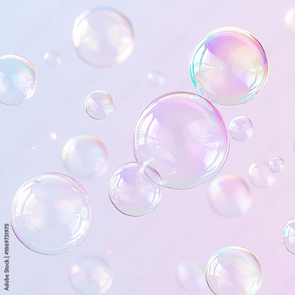 custom made wallpaper toronto digitalIridescent soap bubbles drifting across soft pastel backdrop, creating ethereal scene with shimmering, delicate spheres reflecting rainbow like colors