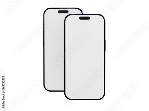 Two modern smartphone mocku...