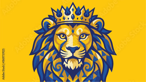Majestic Lion King A Regal Emblem of Power and Authority.