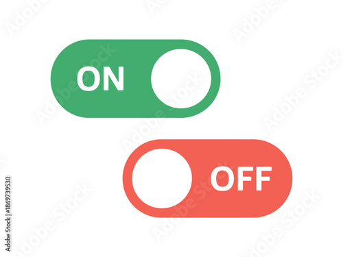 Toggle Switches On Off Buttons