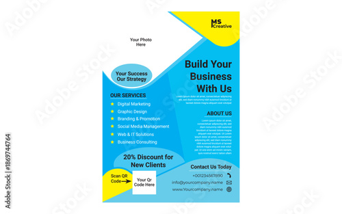 Creative Business Flyer Design 2026 For Vector Template.