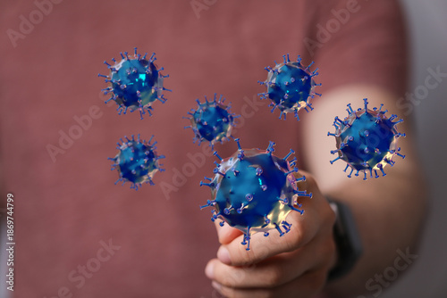 3D rendering of the Coronav...