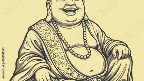Smiling Buddha Statue A Symbol of Happiness and Prosperity.