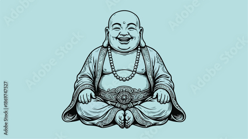 Smiling Buddha Statue A Symbol of Peace and Happiness 3.