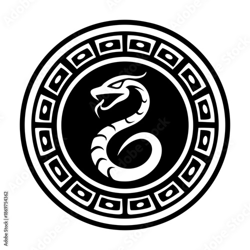 Glyph Style Ancient Coins Symbols 