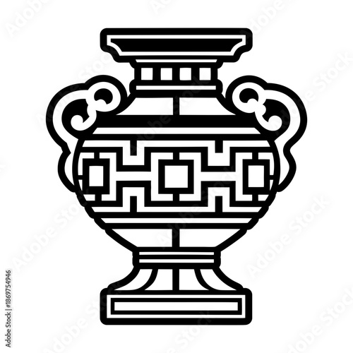 Glyph Style Ancient Vase Symbols
