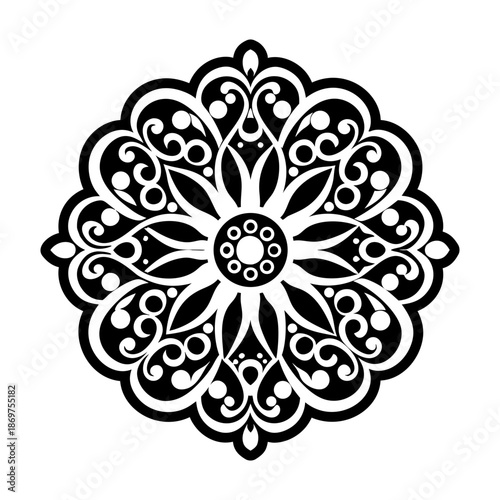 Antique Brooch Glyph Style Symbols
