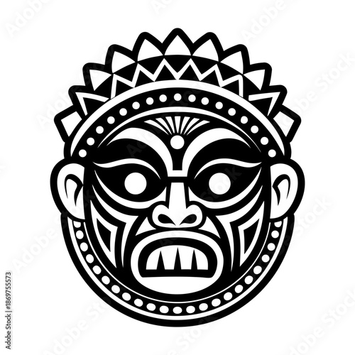 Glyph Style Antique Mask Icons