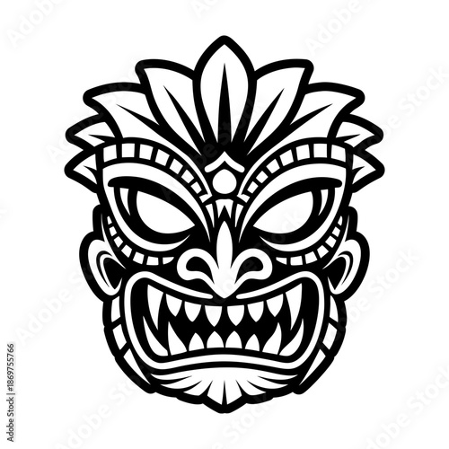 Glyph Style Antique Mask Symbols