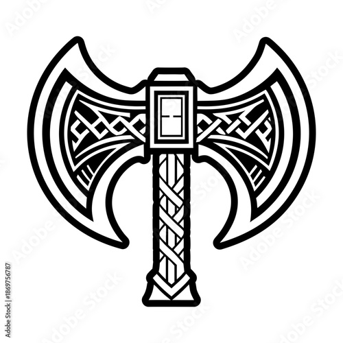 Glyph Style Double Axe Logos 