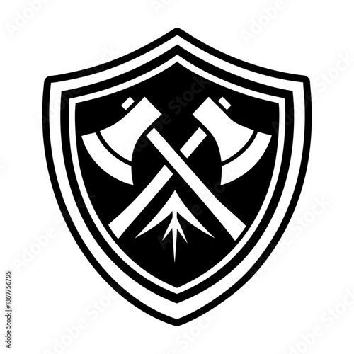 Glyph Style Double Axe Logos 