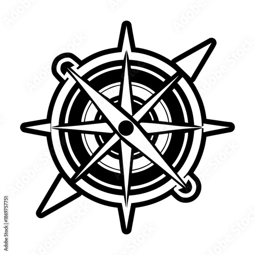 Compass Glyph Style Logos