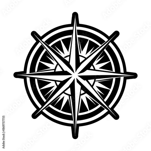 Compass Glyph Style Logos