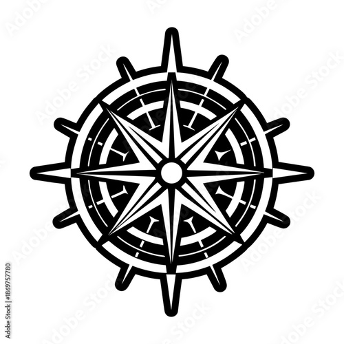 Compass Glyph Style Logos