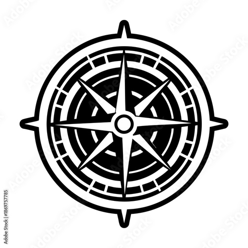 Compass Glyph Style Logos