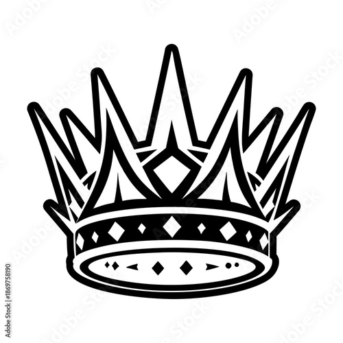 Crown Glyph Style Icons 