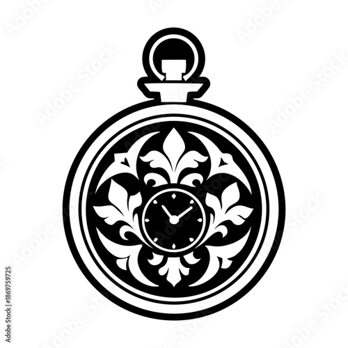 Pocket Watch Glyph Style Symbols