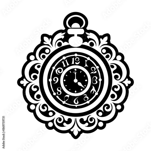 Pocket Watch Glyph Style Symbols