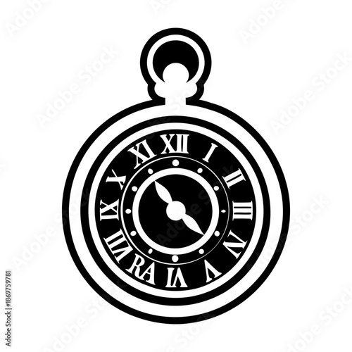 Pocket Watch Glyph Style Icons