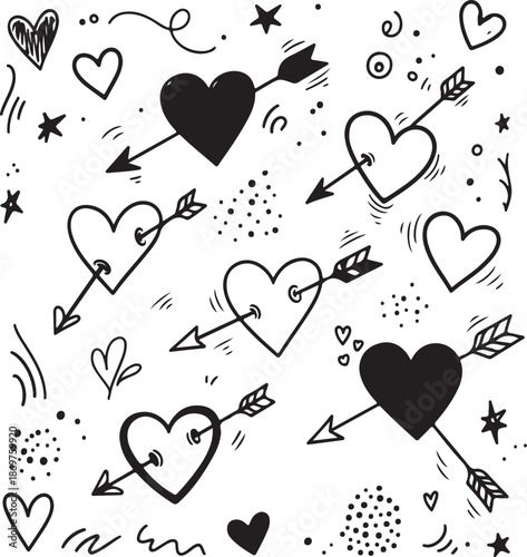 Collection of valentine's day icons