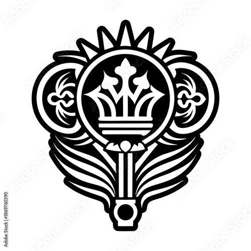 Glyph Style Royal Sceptre Symbols