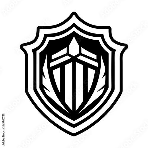  Glyph Style Shield Logos 
