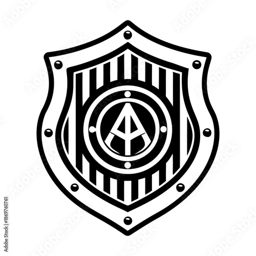  Glyph Style Shield Logos 
