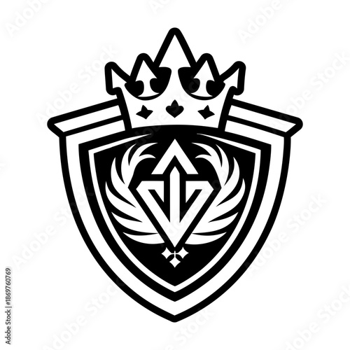  Glyph Style Shield Logos 
