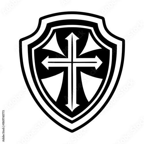  Glyph Style Shield Logos 
