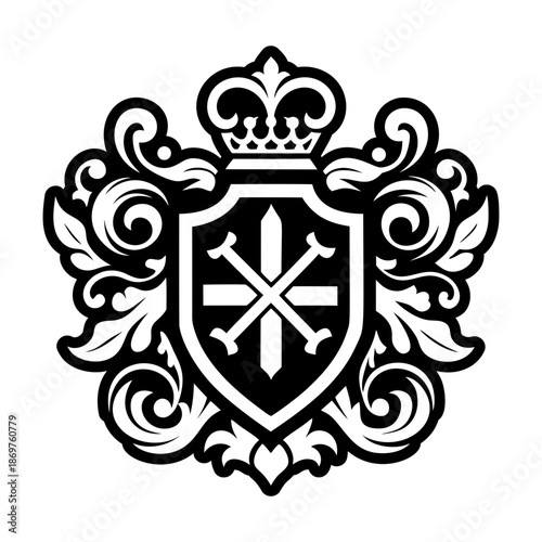  Glyph Style Shield Logos 
