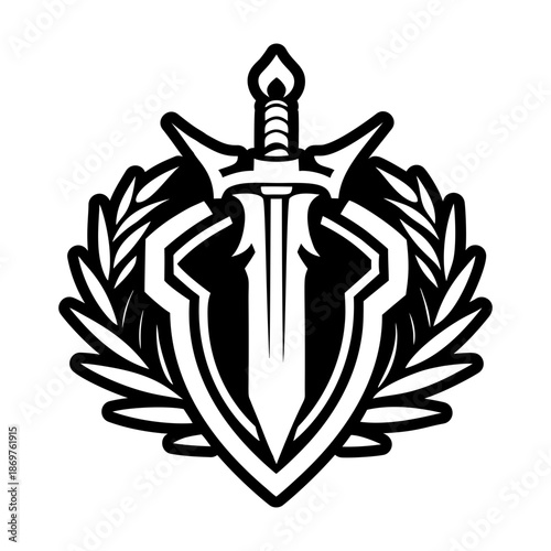 Glyph Style Ancient Sword Symbols 
