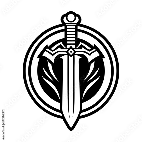 Glyph Style Ancient Sword Symbols 
